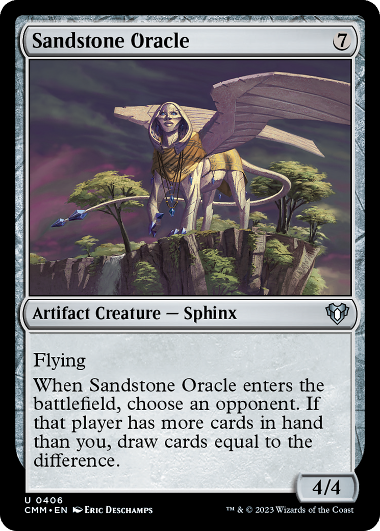Sandstone Oracle (CMM-406)  Foil - Commander Masters