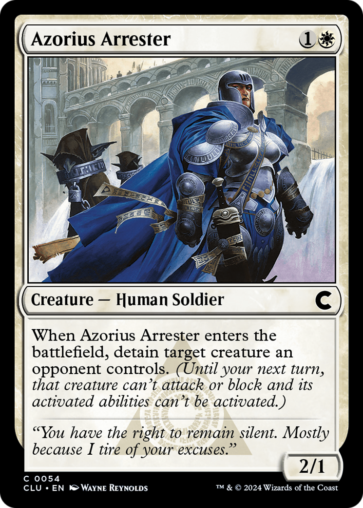 Azorius Arrester (CLU-054)  - Ravnica: Clue Edition