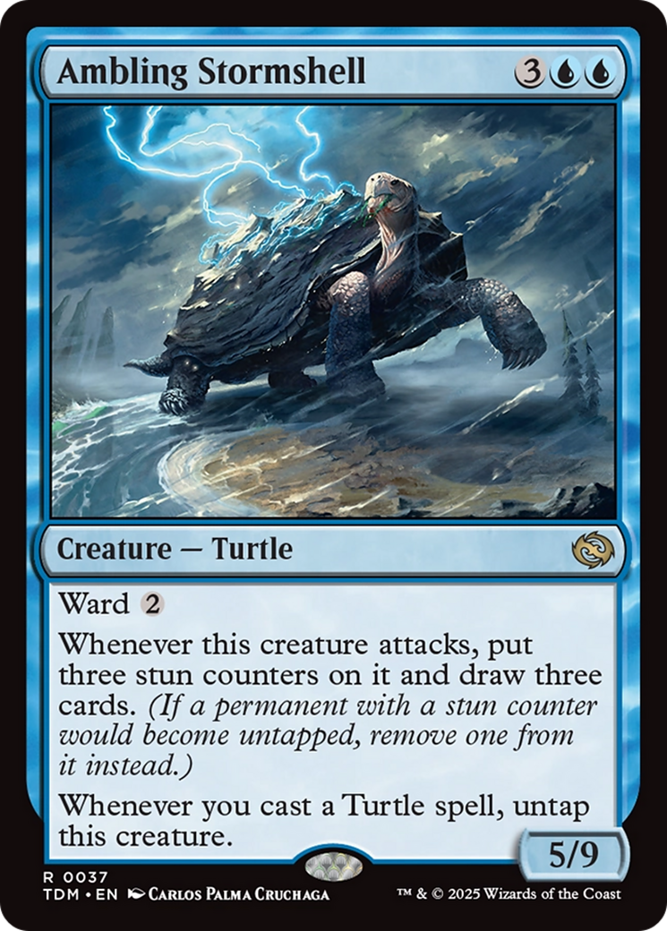 Ambling Stormshell (TDM-037)  Foil - Tarkir: Dragonstorm