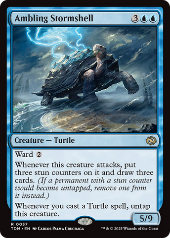 Ambling Stormshell (TDM-037)  Foil - Tarkir: Dragonstorm