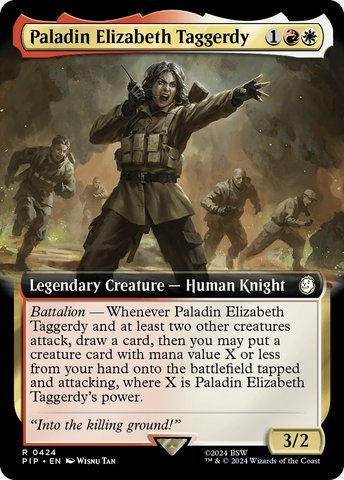 Paladin Elizabeth Taggerdy (Extended Art) (PIP-424) - Fallout: (Extended Art) Foil