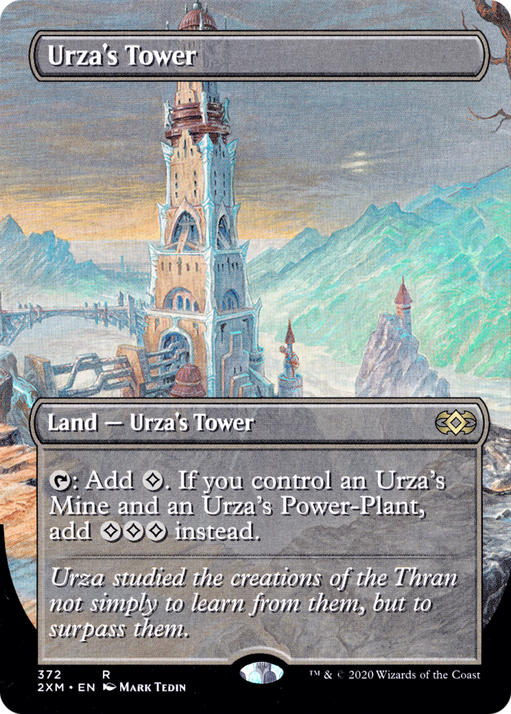 Urza's Tower (Borderless) (2XM-372)  Foil - Double Masters (Borderless)