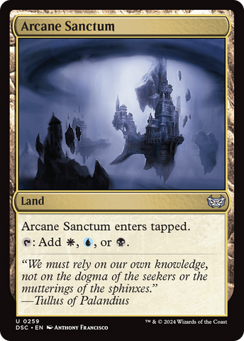 Arcane Sanctum (DSC-259)  - Duskmourn: House of Horror Commander