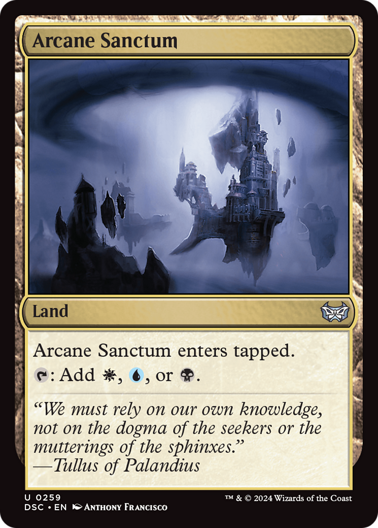 Arcane Sanctum (DSC-259)  - Duskmourn: House of Horror Commander