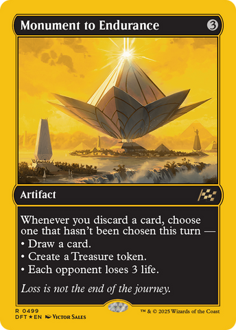 Monument to Endurance (First-Place Foil) (DFT-499)  Foil - Aetherdrift