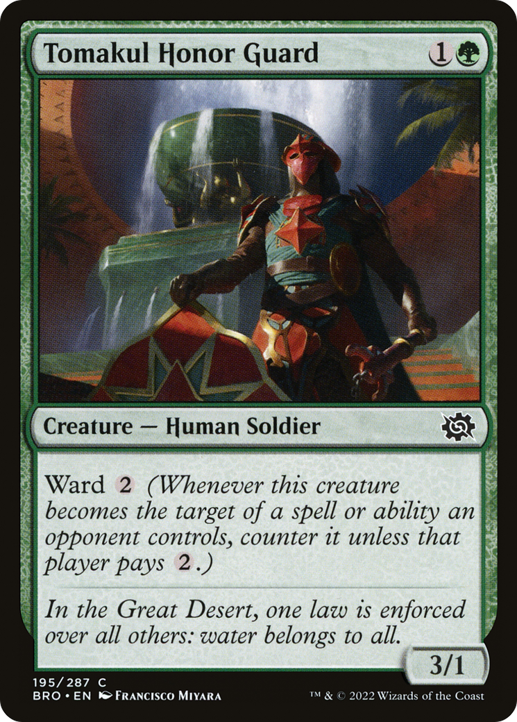 Tomakul Honor Guard (BRO-195)  Foil - The Brothers' War