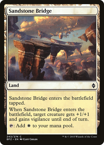 Sandstone Bridge (BFZ-243)  Foil - Battle for Zendikar