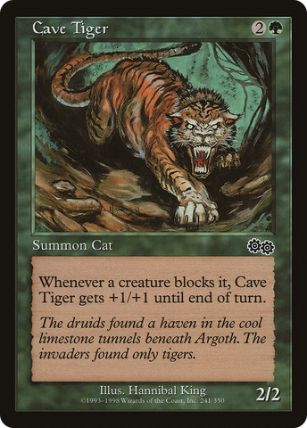 Cave Tiger (USG-241)  - Urza's Saga