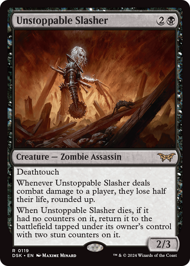 Unstoppable Slasher (0119) (DSK-119)  Foil - Duskmourn: House of Horror