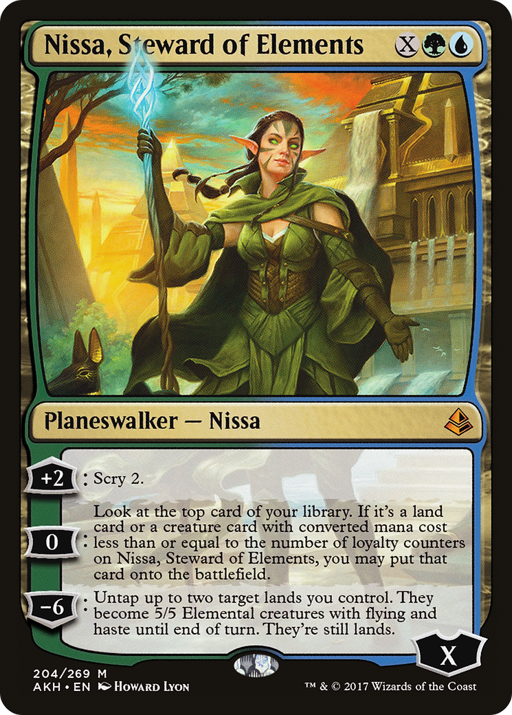 Nissa, Steward of Elements (AKH-204)  - Amonkhet