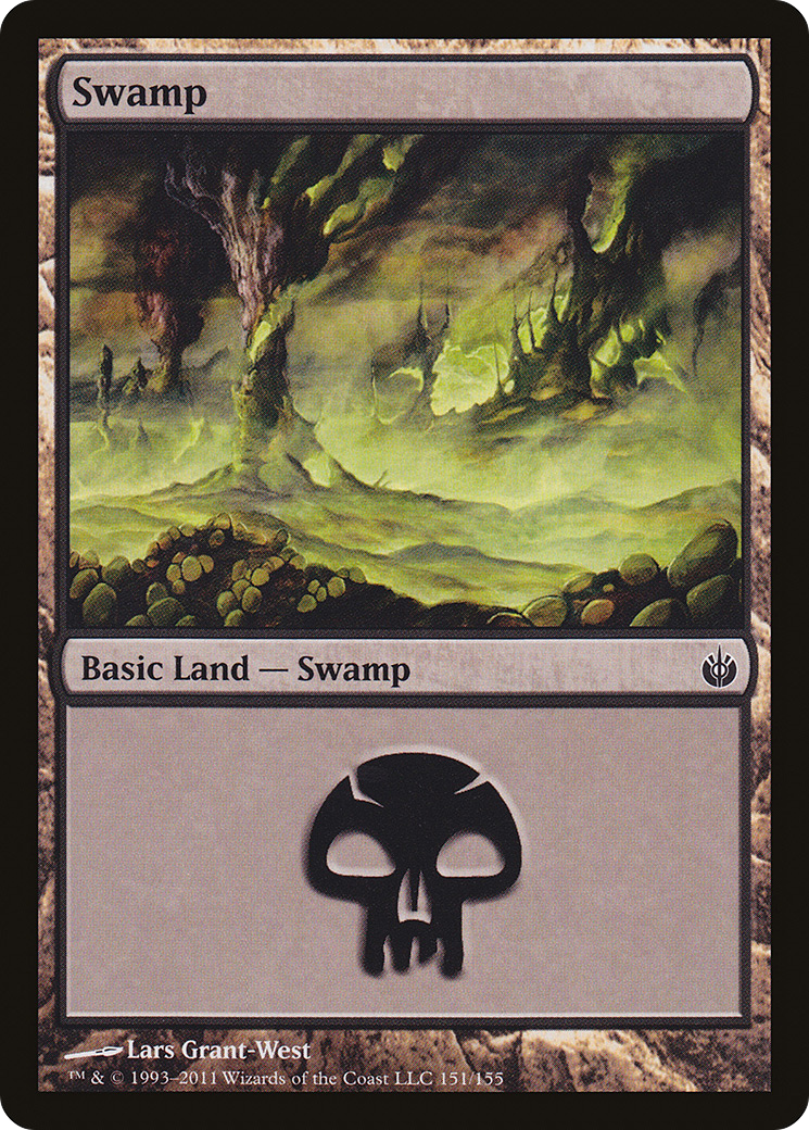 Swamp (151) (MBS-151)  - Mirrodin Besieged