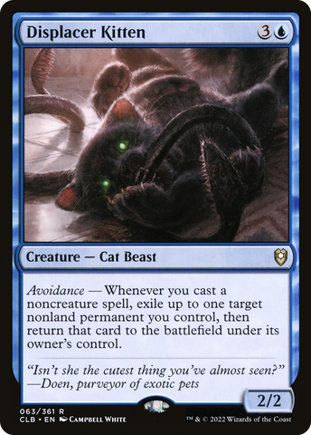 Displacer Kitten (CLB-063)  Foil - Commander Legends: Battle for Baldur's Gate
