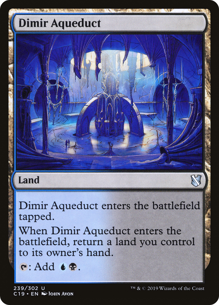Dimir Aqueduct (C19-239)  - Commander 2019