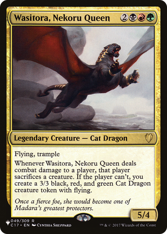 Wasitora, Nekoru Queen (LIST-049/309)  - The List