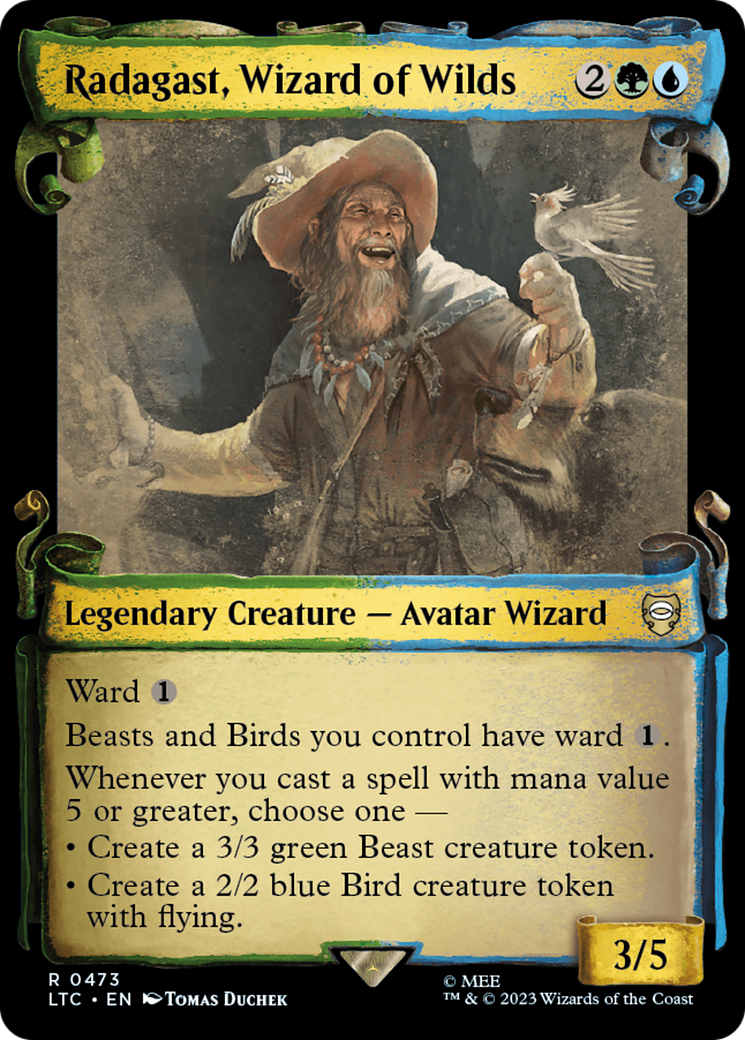 Radagast, Wizard of Wilds (Showcase Scrolls) (LTC-473)  - Tales of Middle-earth Commander: (Showcase)