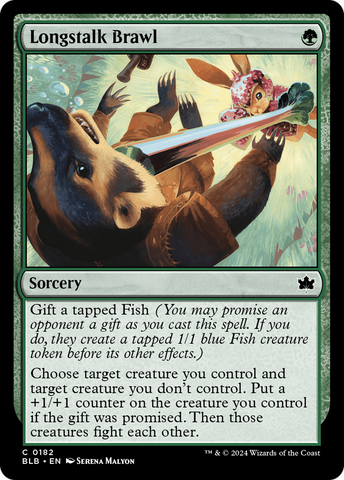 Longstalk Brawl (BLB-182) - Bloomburrow Foil
