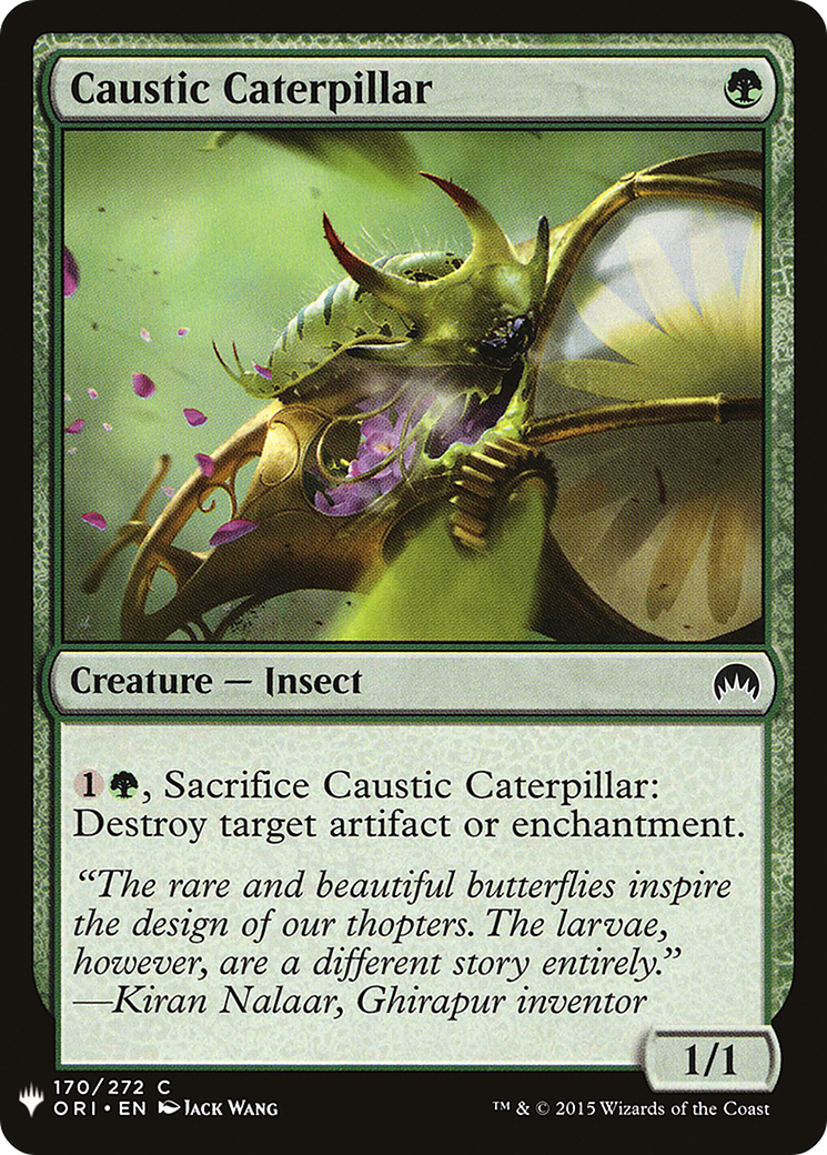 Caustic Caterpillar (LIST-170)  - The List