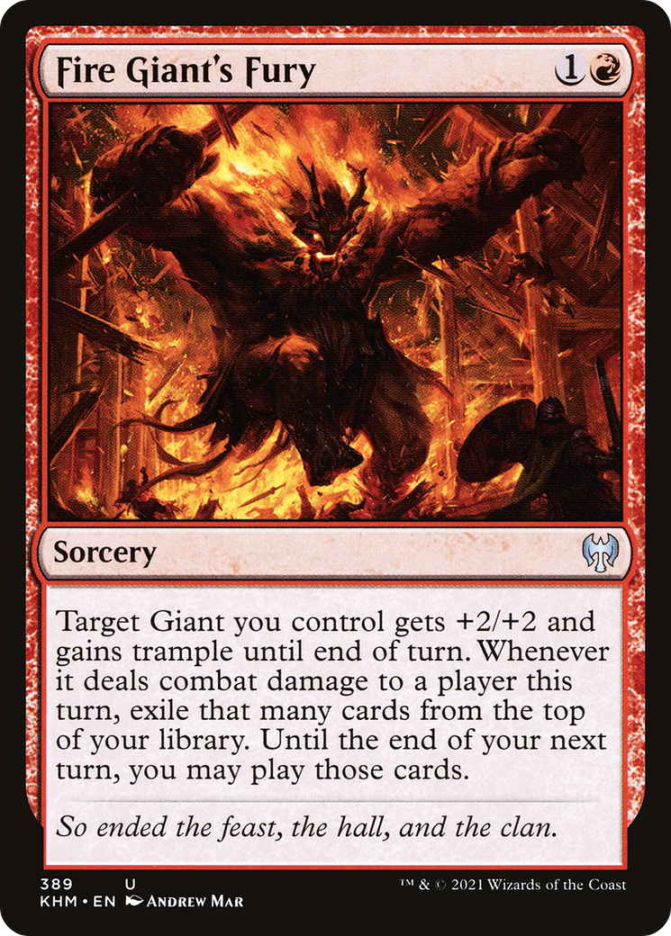 Fire Giant's Fury (KHM-389)  - Kaldheim
