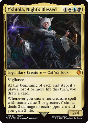 Y'shtola, Night's Blessed (FIC-007)  Foil - Commander: FINAL FANTASY