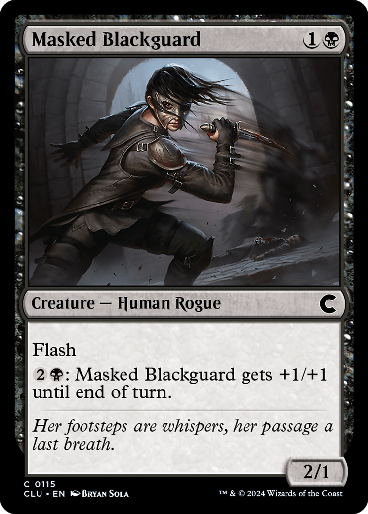 Masked Blackguard (CLU-115)  - Ravnica: Clue Edition