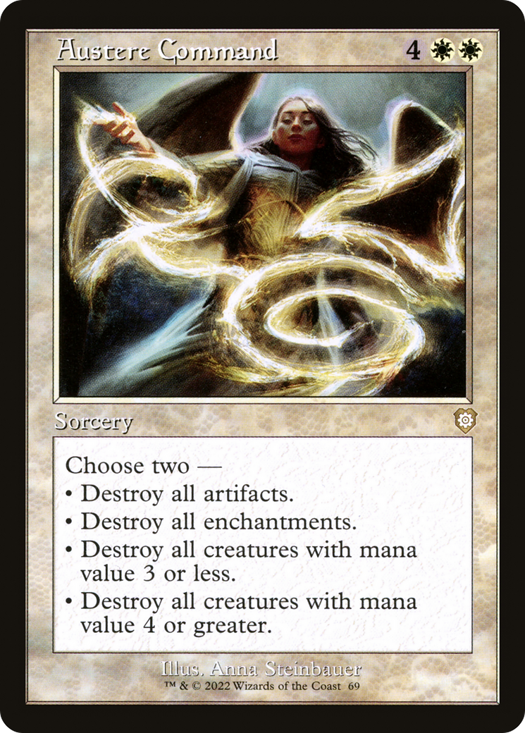 Austere Command (Retro Frame) (BRC-069)  - The Brothers' War Commander