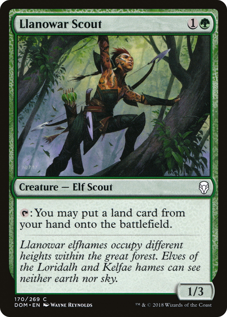 Llanowar Scout (DOM-170)  - Dominaria