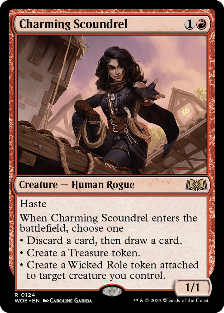 Charming Scoundrel (WOE-124)  Foil - Wilds of Eldraine