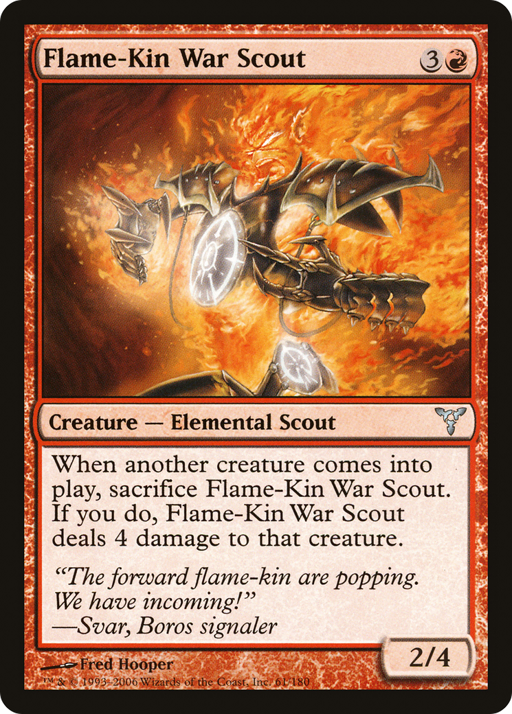 Flame-Kin War Scout (DIS-061) - Dissension Foil