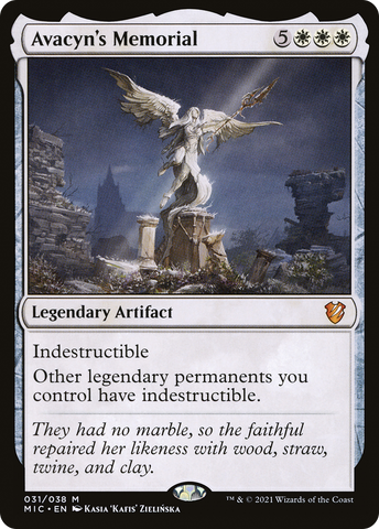 Avacyn's Memorial (MIC-031)  - Midnight Hunt Commander