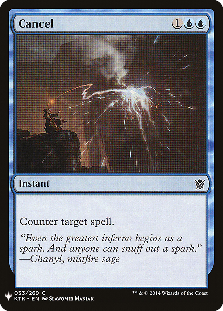 Cancel (LIST-033)  - The List