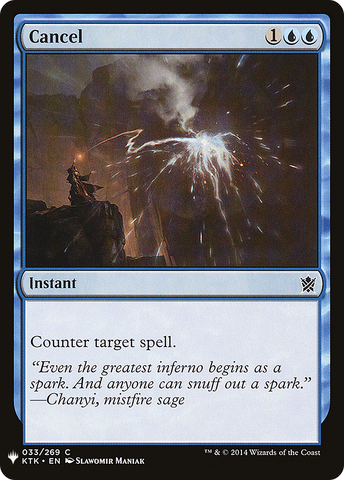 Cancel (LIST-033)  - The List