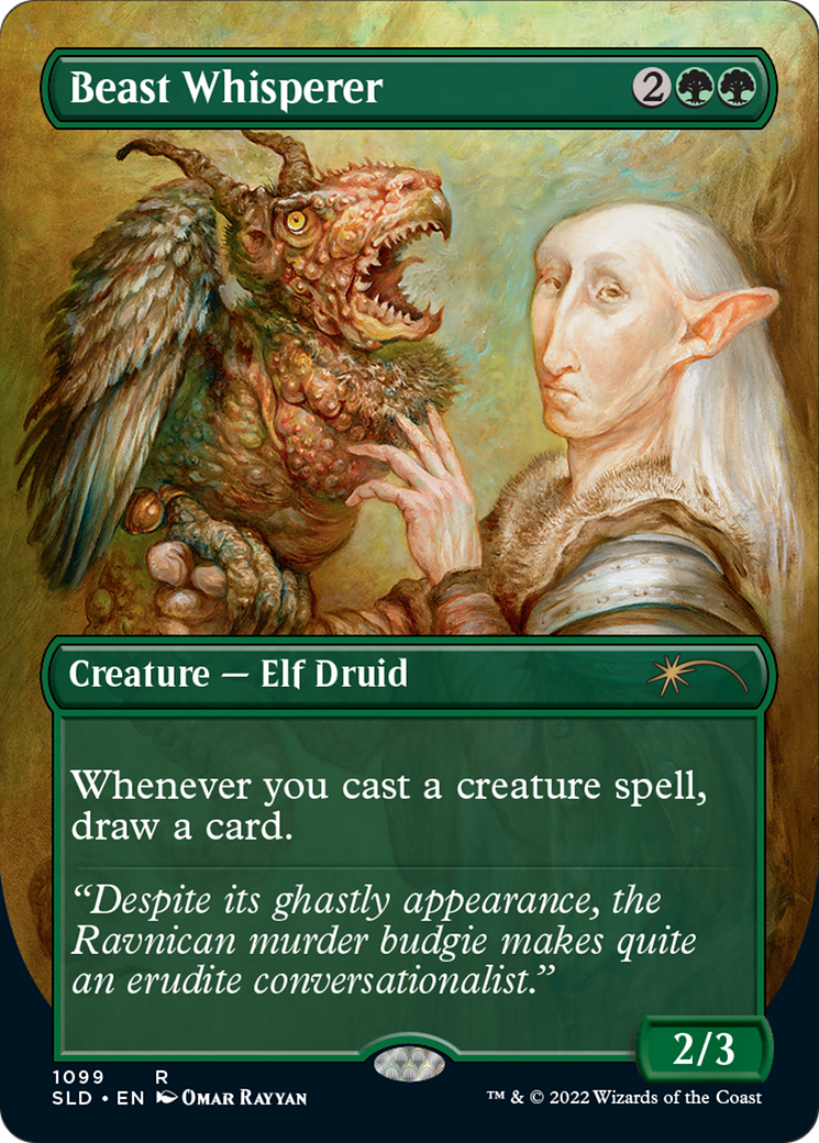 Beast Whisperer (Borderless) (SLD-1099)  Foil - Secret Lair Drop