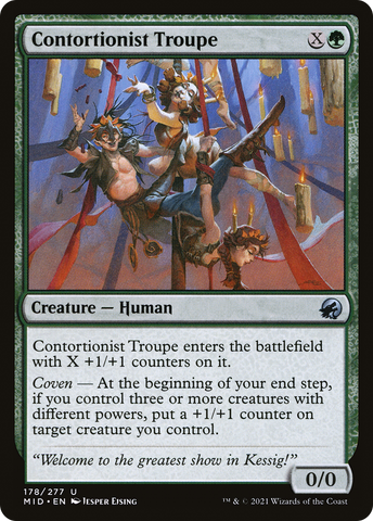 Contortionist Troupe (MID-178)  Foil - Innistrad: Midnight Hunt