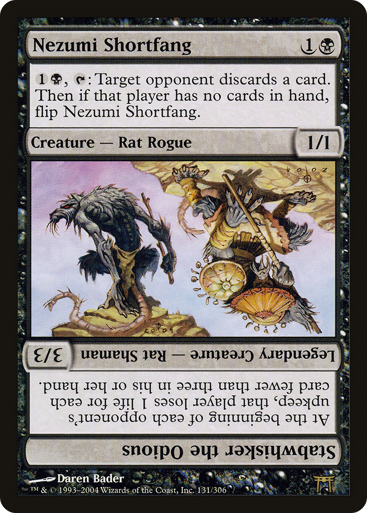 Nezumi Shortfang // Stabwhisker the Odious (CHK-131)  - Champions of Kamigawa