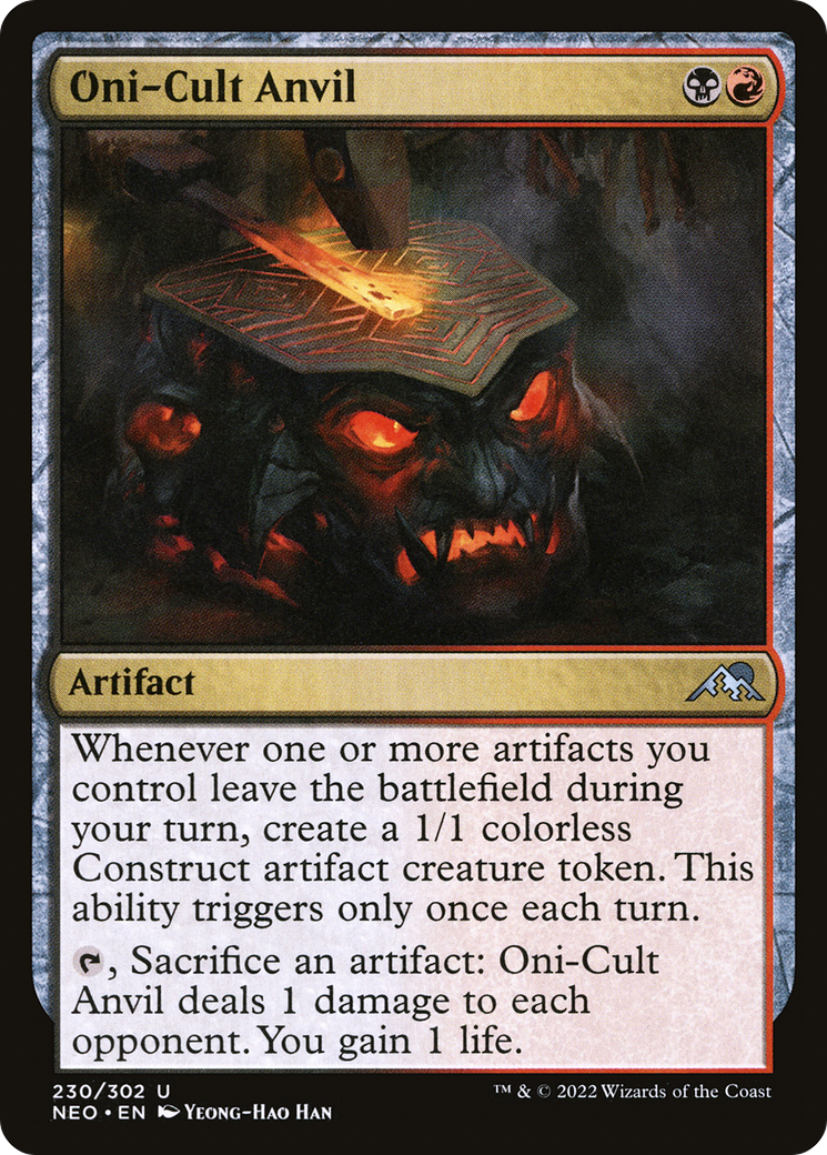 Oni-Cult Anvil (NEO-230)  Foil - Kamigawa: Neon Dynasty