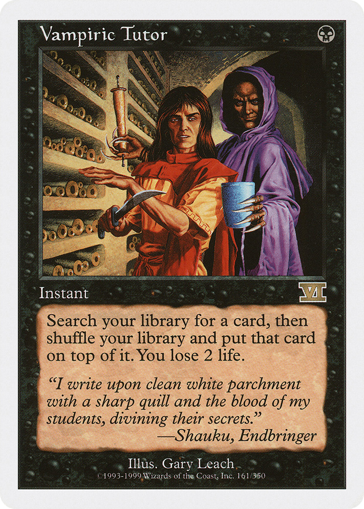 Vampiric Tutor (6ED-161)  - Classic Sixth Edition