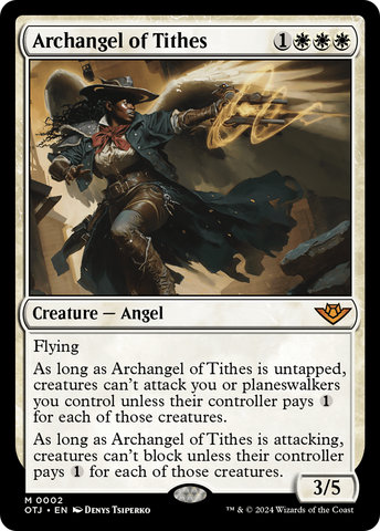 Archangel of Tithes (OTJ-002)  - Outlaws of Thunder Junction