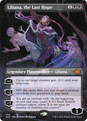 Liliana, the Last Hope (Borderless) (2X2-333)  Foil - Double Masters 2022