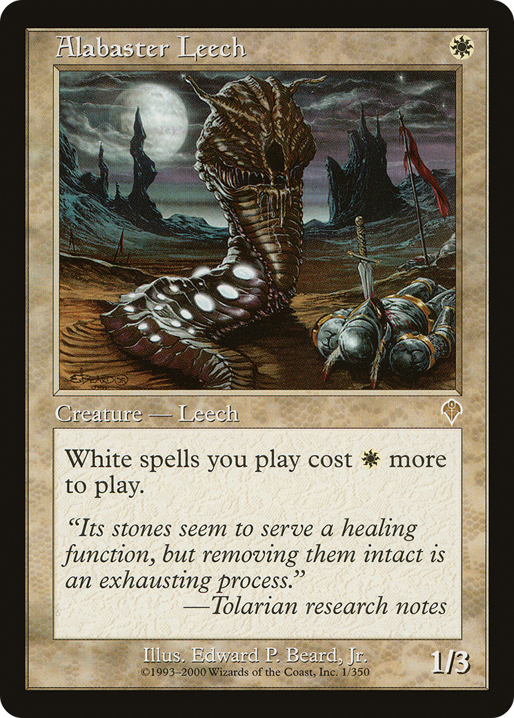 Alabaster Leech (INV-001)  Foil - Invasion