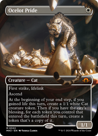 Ocelot Pride (Borderless) (MH3-322)  Foil - Modern Horizons 3