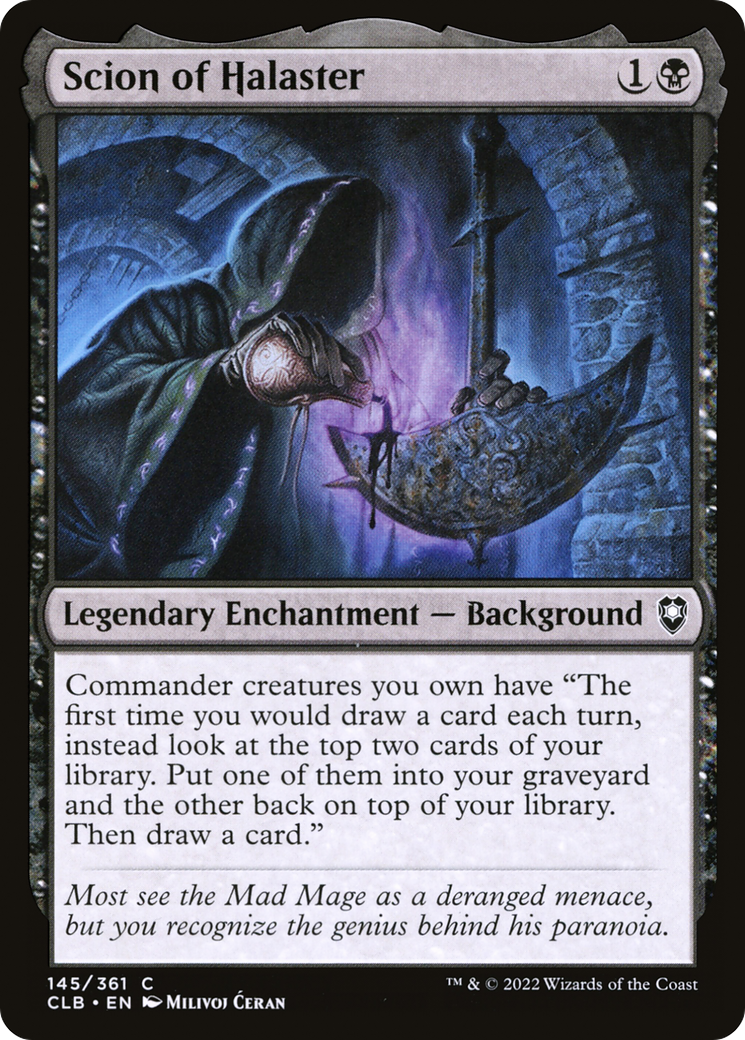 Scion of Halaster (CLB-145)  Foil - Commander Legends: Battle for Baldur's Gate