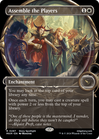 Assemble the Players (Showcase) (MKM-287)  Foil - Murders at Karlov Manor: (Showcase)