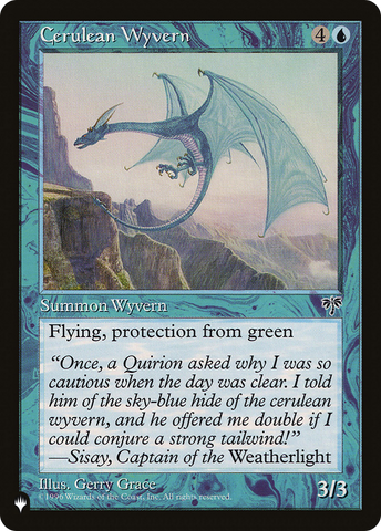 Cerulean Wyvern (LIST-MIR-57)  - The List