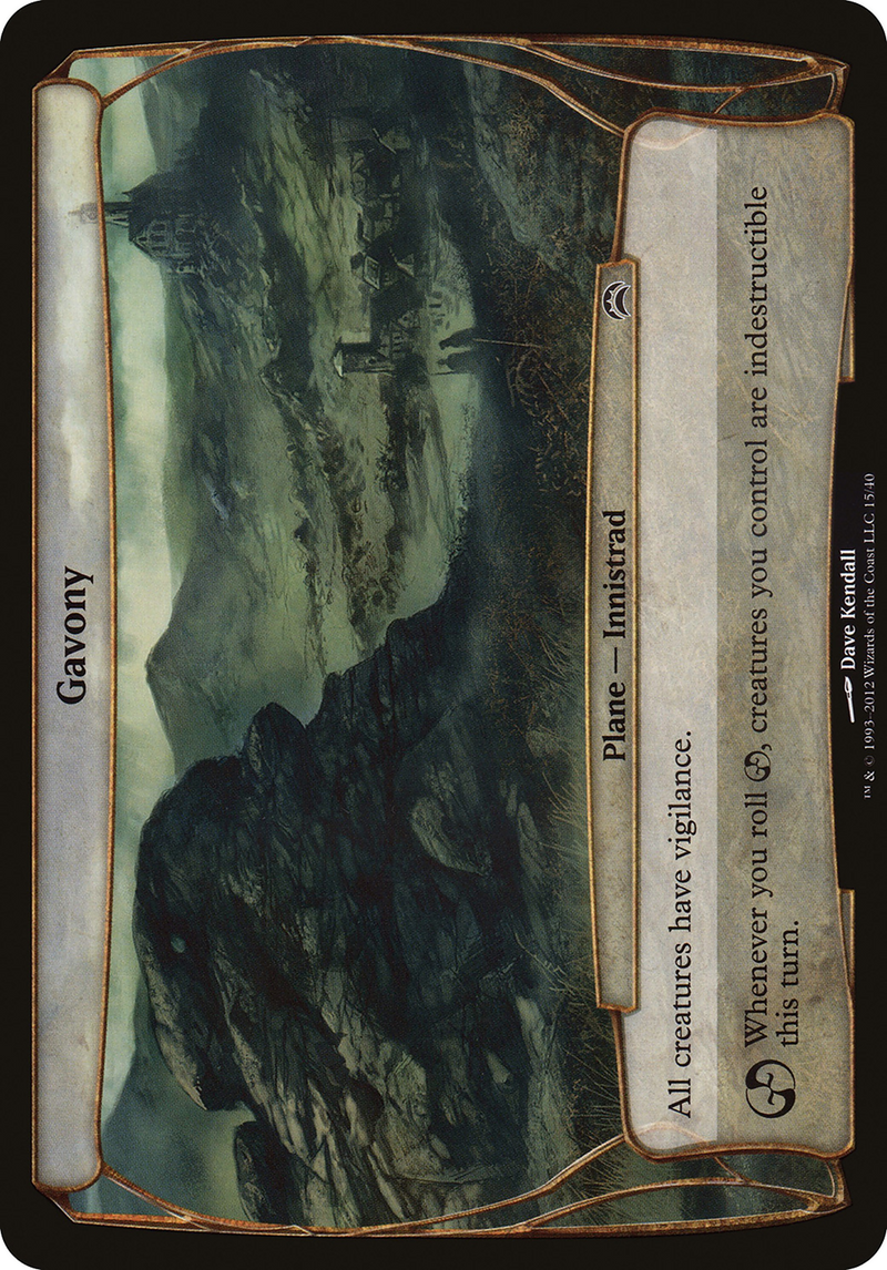 Gavony (Planechase 2012) (OVER-015)  Foil - Planechase 2012 Planes