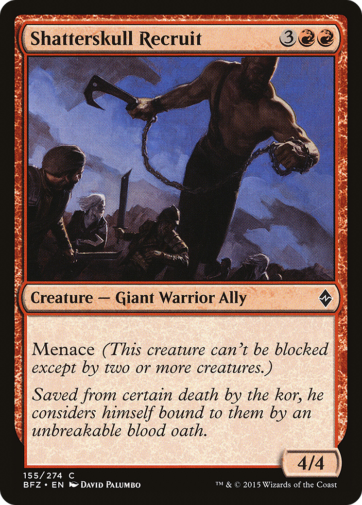 Shatterskull Recruit (BFZ-155)  Foil - Battle for Zendikar