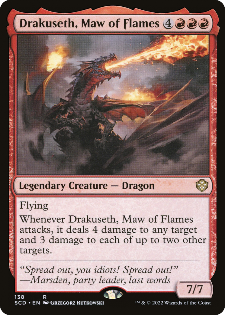 Drakuseth, Maw of Flames (SCD-138)  - Starter Commander Decks