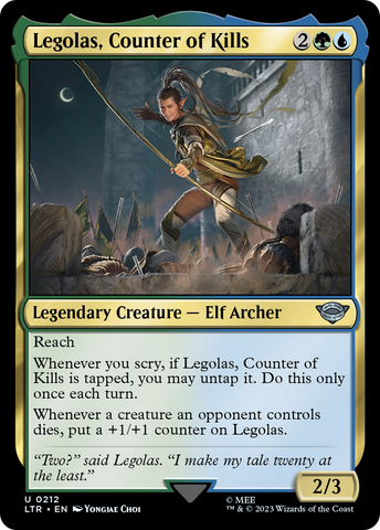 Legolas, Counter of Kills (LTR-212)  Foil - The Lord of the Rings: Tales of Middle-earth
