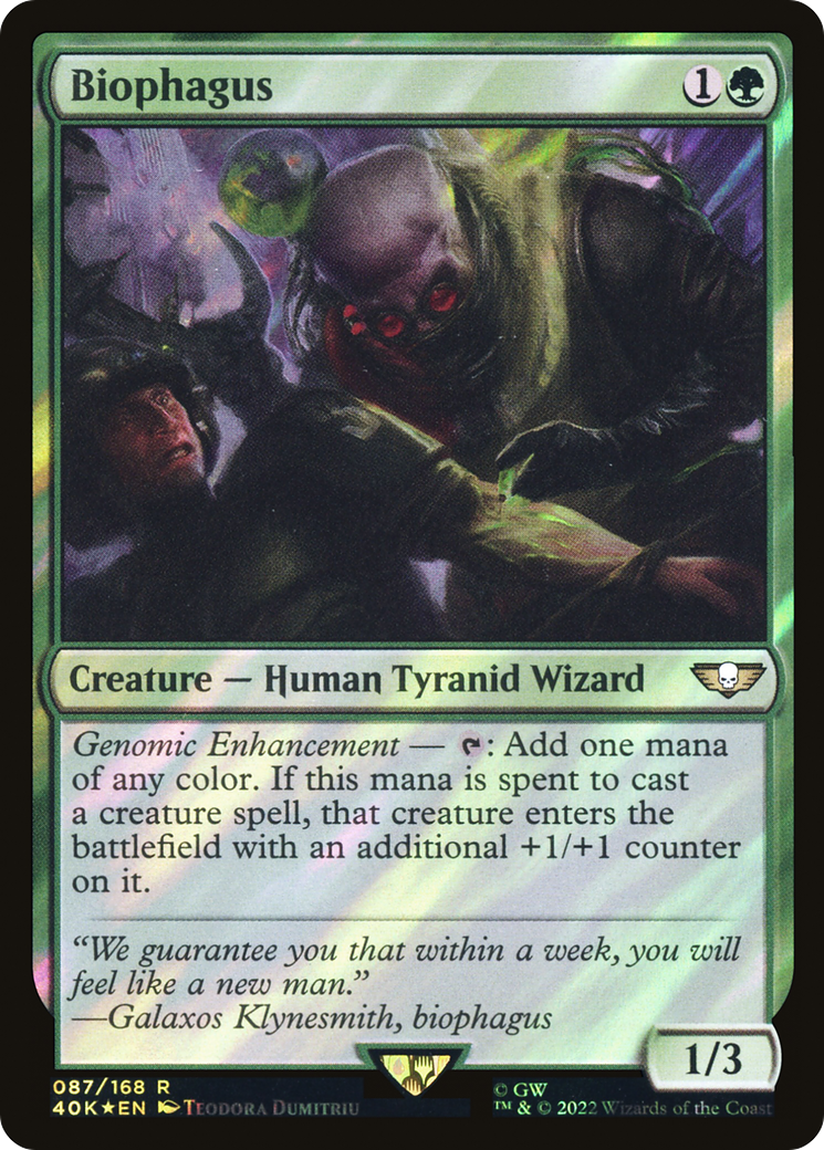 Biophagus (Surge Foil) (40K-087)  Foil - Warhammer 40,000 Commander