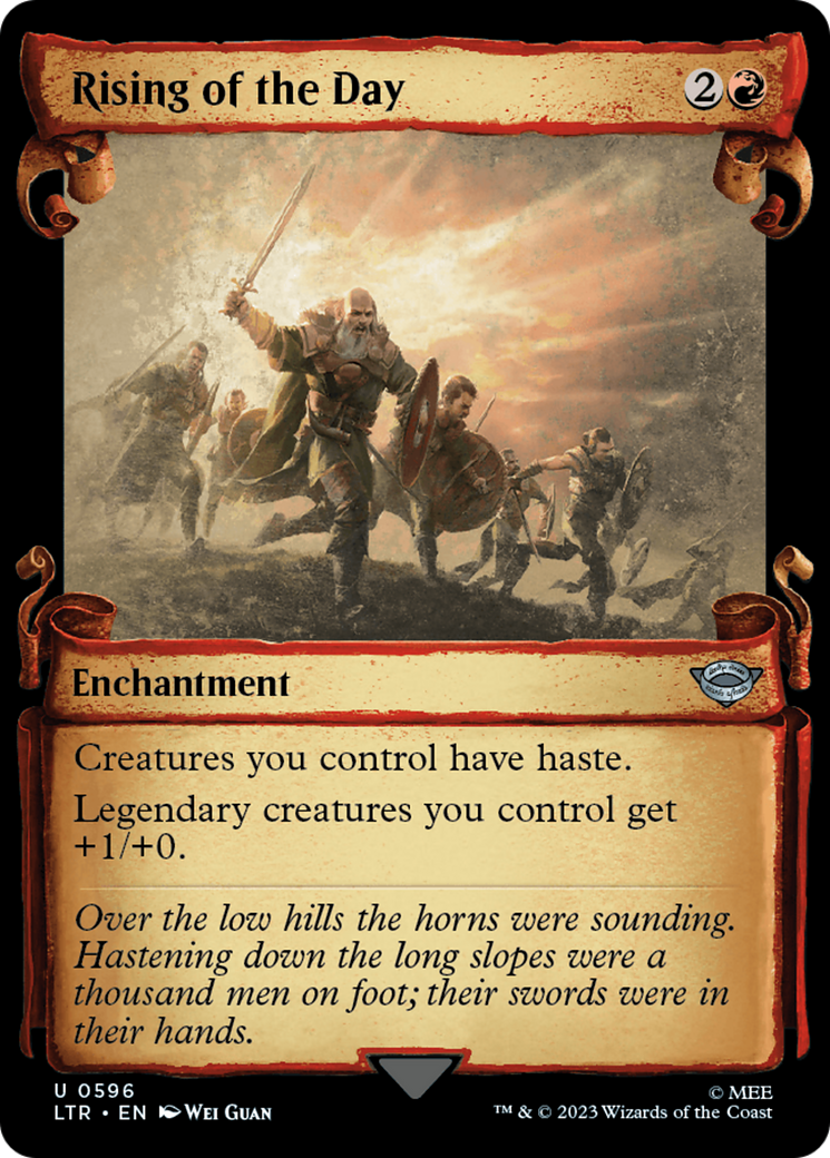 Rising of the Day (Showcase Scrolls) (LTR-596)  Foil - The Lord of the Rings: Tales of Middle-earth: (Showcase)