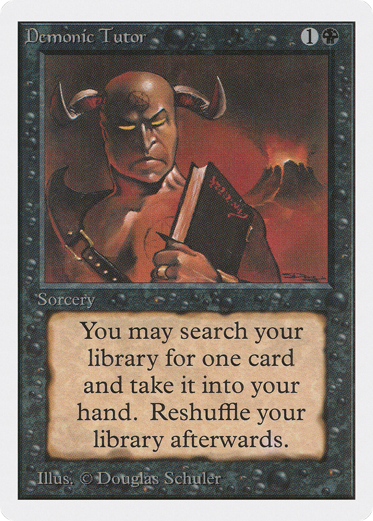 Demonic Tutor (2ED-)  - Unlimited Edition